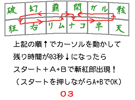 斬紅郎使用コマンド図解